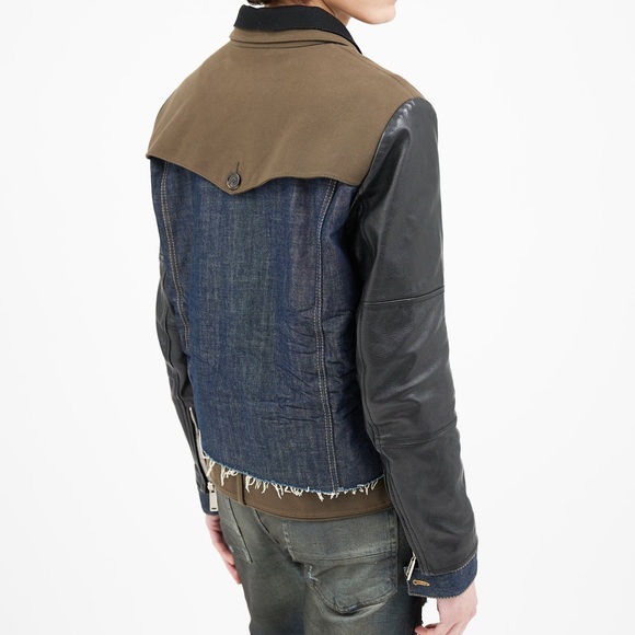 DSQUARED2 Blue and Brown Denim Jacket | size 52 EU - Picture 5 of 16